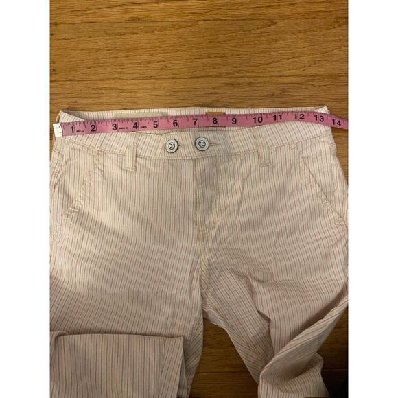 Pilcro & The Letterpress Anthropologie striped low rise straight leg pants 25P - Picture 7 of 9
